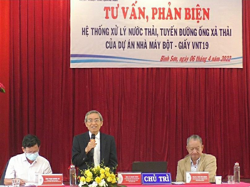 Hội thảo lấy ý kiến liên quan đến xả nước thải của Dự án Nhà máy Bột - Giấy VNT19