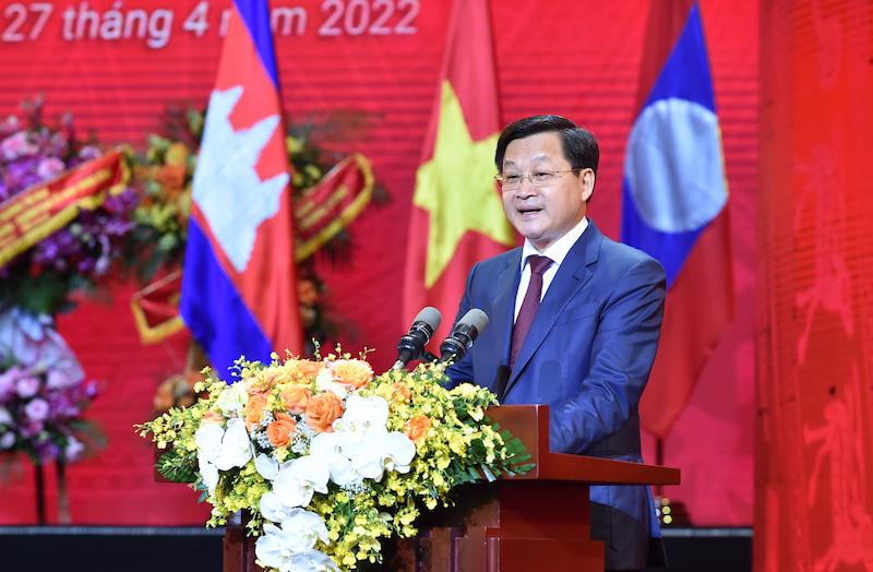Phó Thủ tướng Chính phủ Lê Minh Khái phát biểu tại sự kiện.