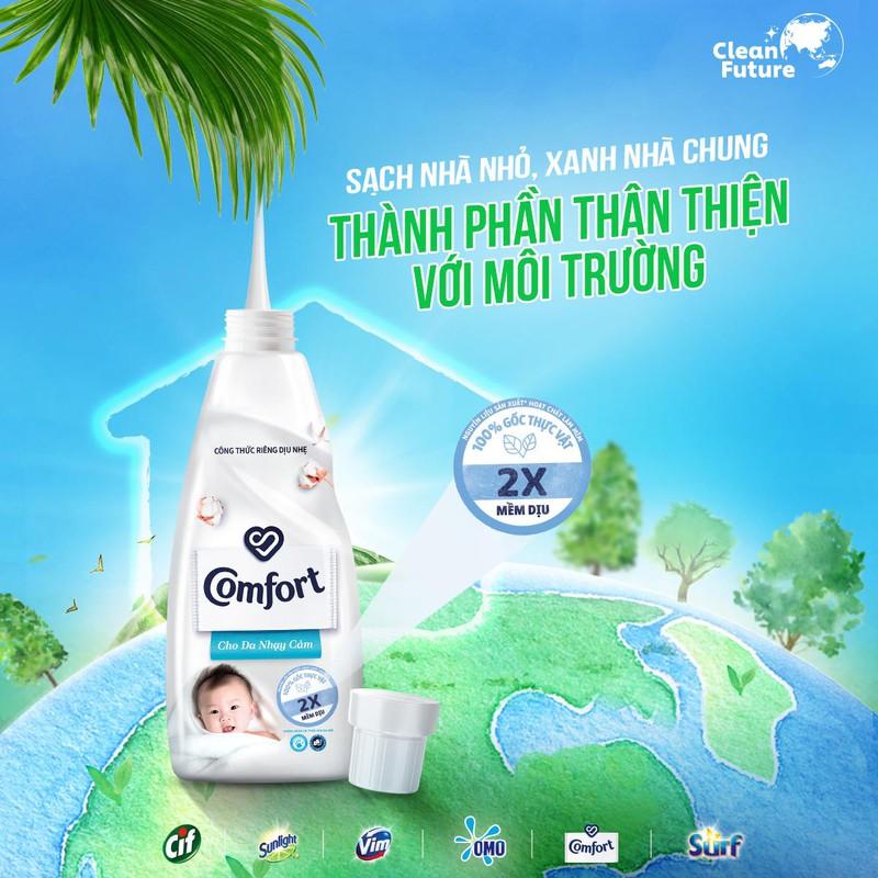 Unilever Việt Nam phát động chiến dịch “Tương lai xanh” đối với ngành hàng Chăm sóc Gia đình vì sức khỏe người tiêudùng và hành động vì khí hậu ảnh 2