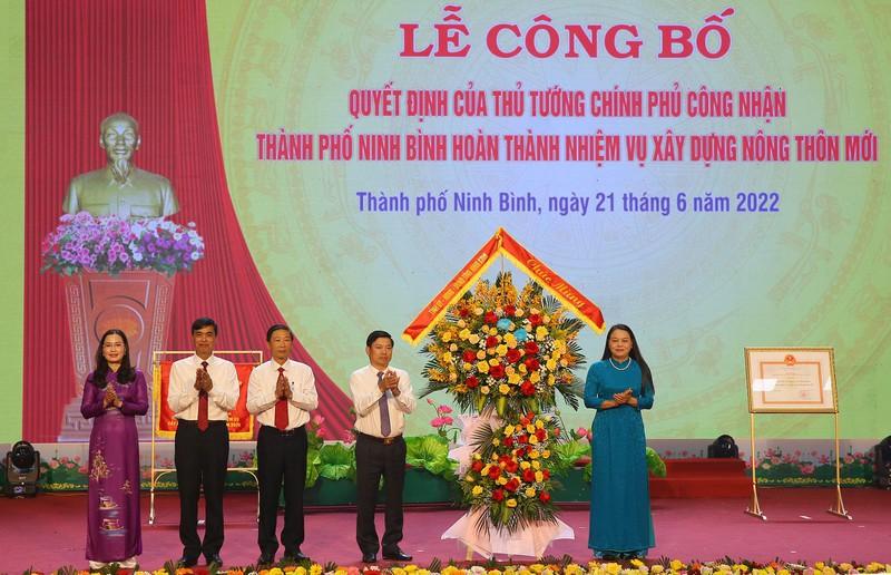 Thành phố Ninh Bình hoàn thành nhiệm vụ xây dựng nông thôn mới ảnh 1