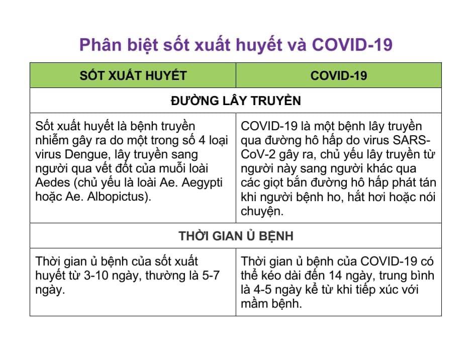 Phân biệt bệnh sốt xuất huyết và Covid-19 - Ảnh 2