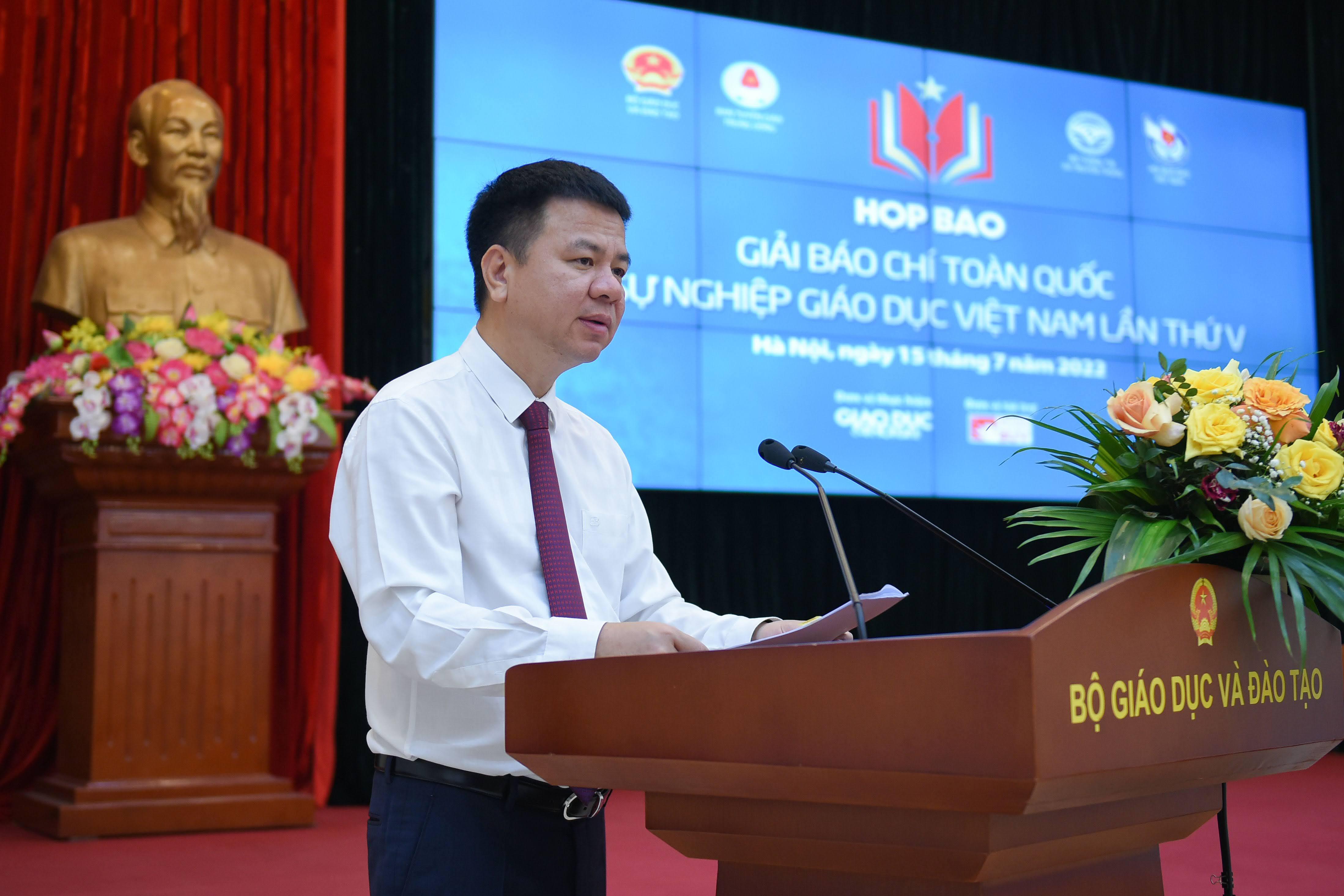 Họp báo Giải báo chí toàn quốc “Vì sự nghiệp giáo dục Việt Nam” năm 2022 ảnh 4