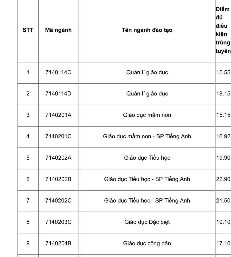 Điểm chuẩn theo các phương thức tuyển sinh vào một số trường đại học năm 2022 - Ảnh 12