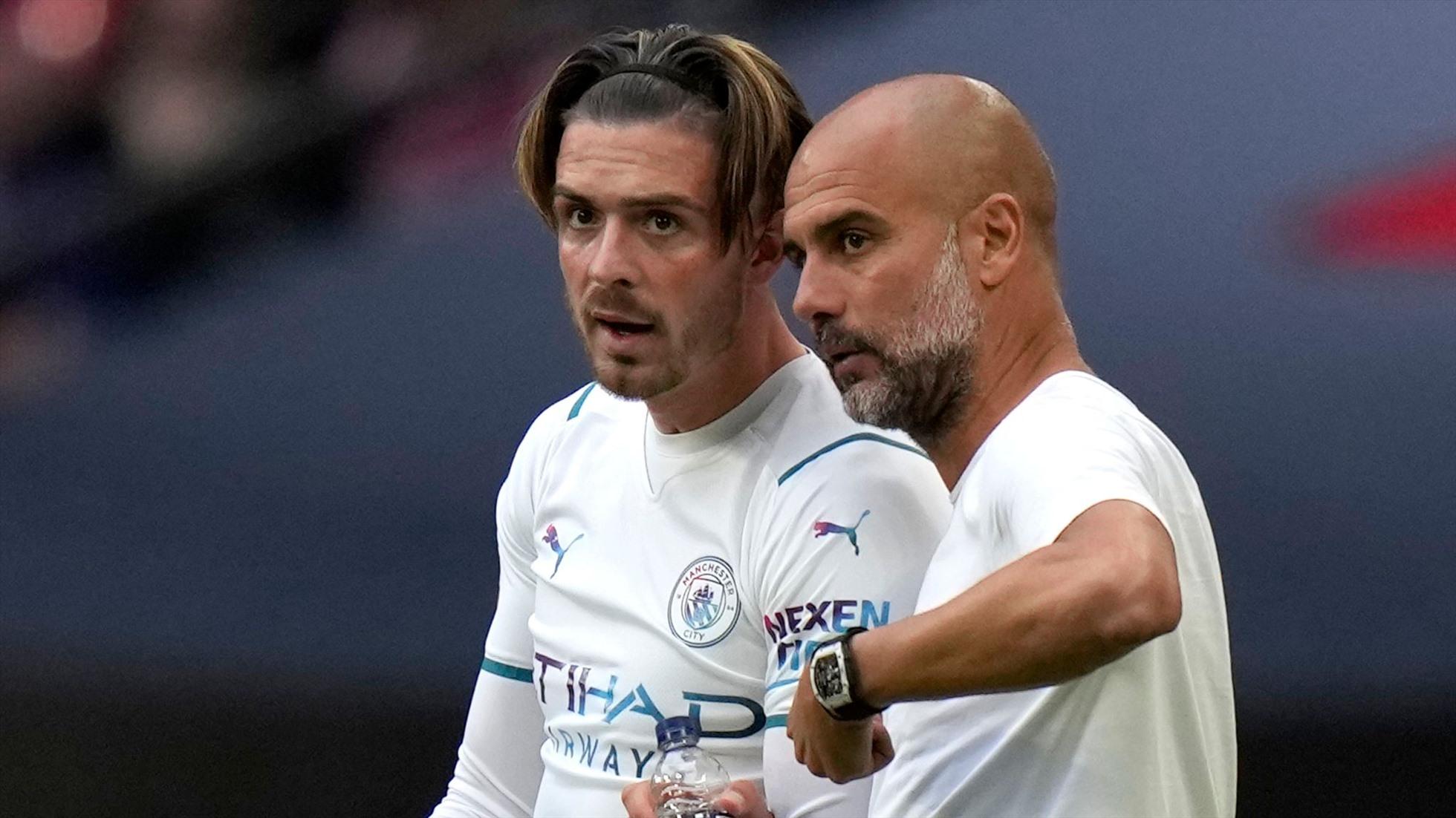 Grealish chỉ cần nghe theo Pep là đủ. Ảnh: AFP