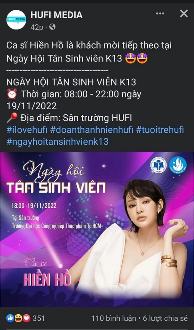 Việc Hiền Hồ bị trường ĐH gạch tên khỏi đêm nhạc chào tân sinh viên vì bị phản ứng: Môi trường giáo dục không có chỗ cho nghệ sĩ vướng bê bối - Ảnh 2.