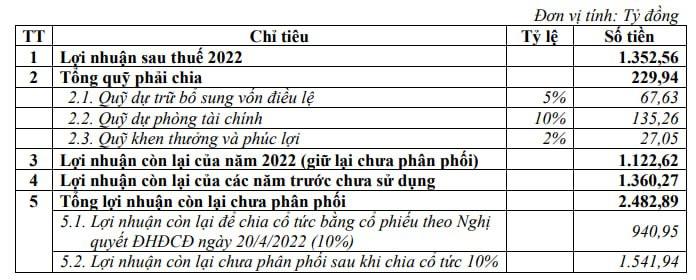 Một ngân hàng chuẩn bị trả cổ tức, dự kiến lợi nhuận năm 2023 tăng 68% - Ảnh 1.