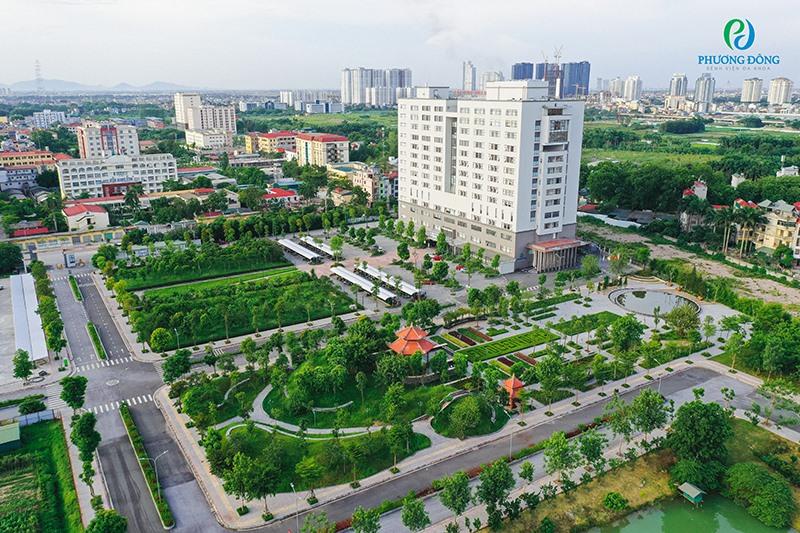 Bệnh viện Phương Đông có khuôn viên rộng tới 100.000m2. (Nguồn ảnh: )