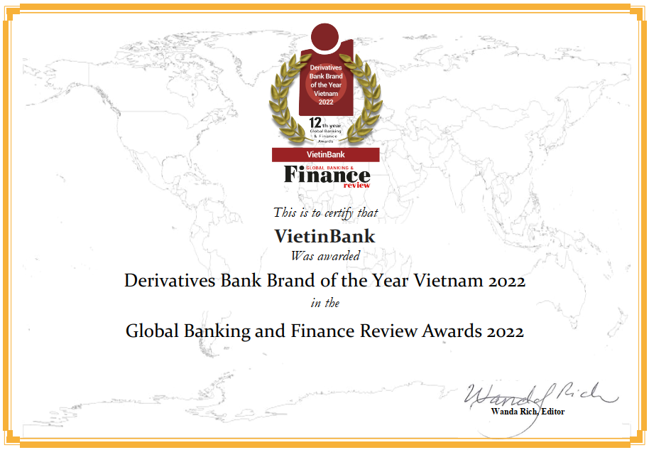 VietinBank tiêu biểu về cung ứng sản phẩm phái sinh tại Việt Nam năm 2022 - Ảnh 1
