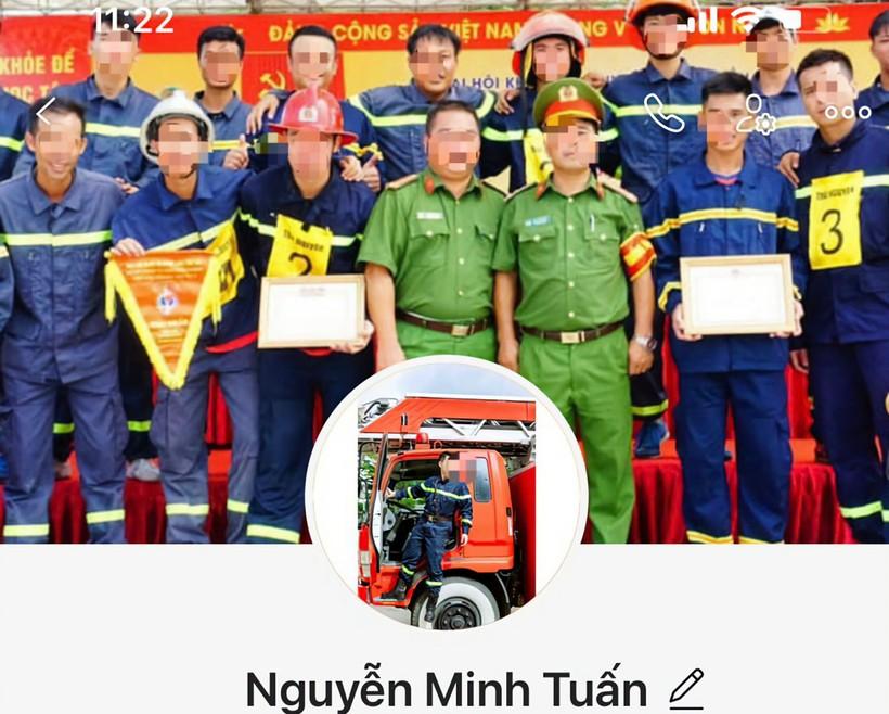 Một tài khoản mạng xã hội Zalo mạo danh cảnh sát được để lừa tiền cọc. (Ảnh CAQN)