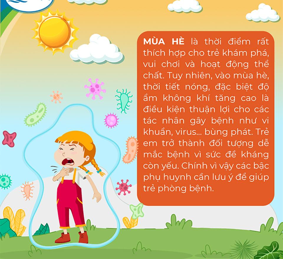 Bệnh trẻ thường gặp vào mùa Hè, biện pháp phòng tránh - Ảnh 2