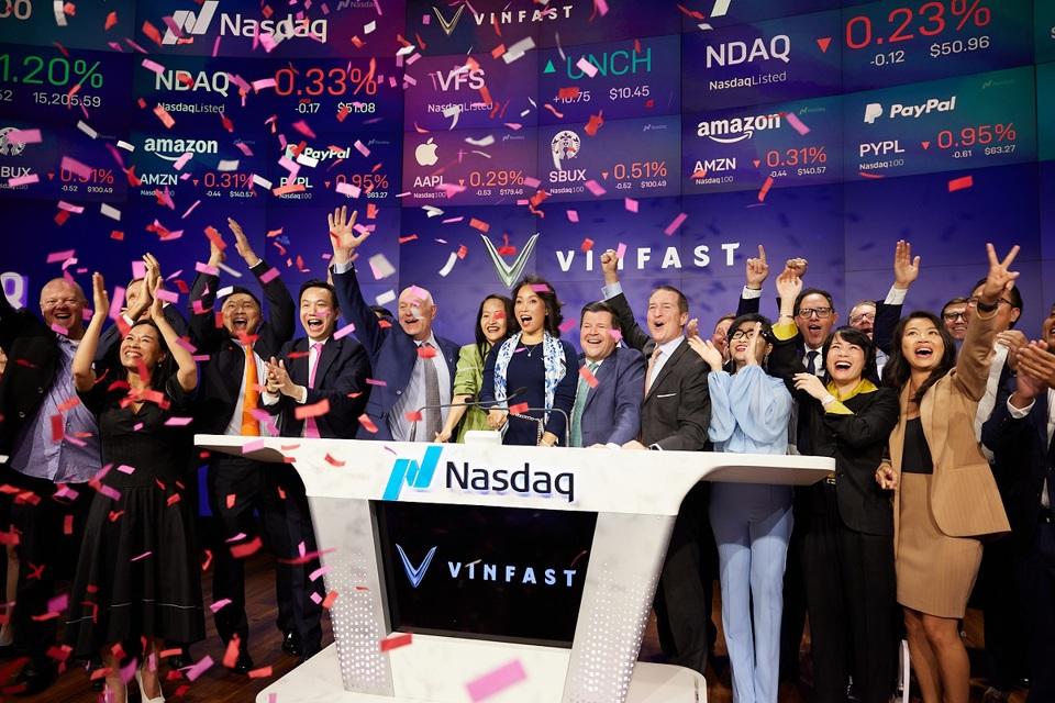 Đêm 15/8, cổ phiếu Vinfast chính thức trên sàn chứng khoán Nasdaq của Mỹ