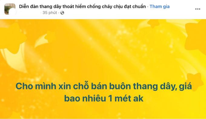 Thang dây thoát hiểm được người dân tìm mua online: Nơi tăng giá, nơi cháy hàng - Ảnh 2.