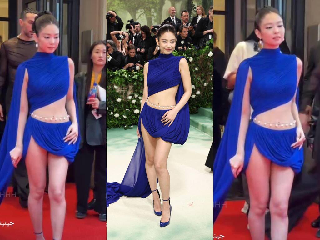 Mới chỉ có Jennie xuất hiện trên thảm đỏ Met Gala năm nay. Ảnh: X.