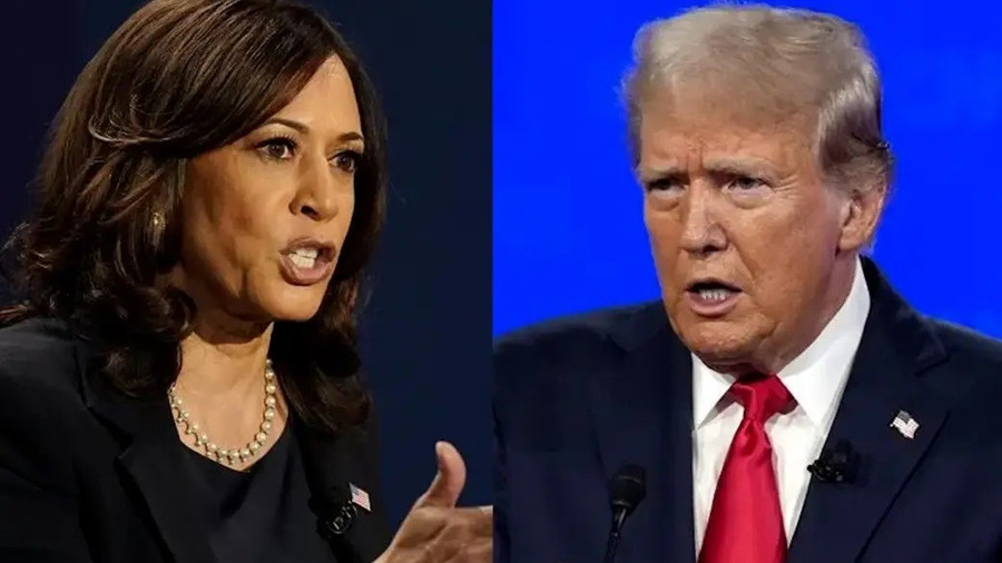 Bà Kamala Harris và ông Donald Trump.