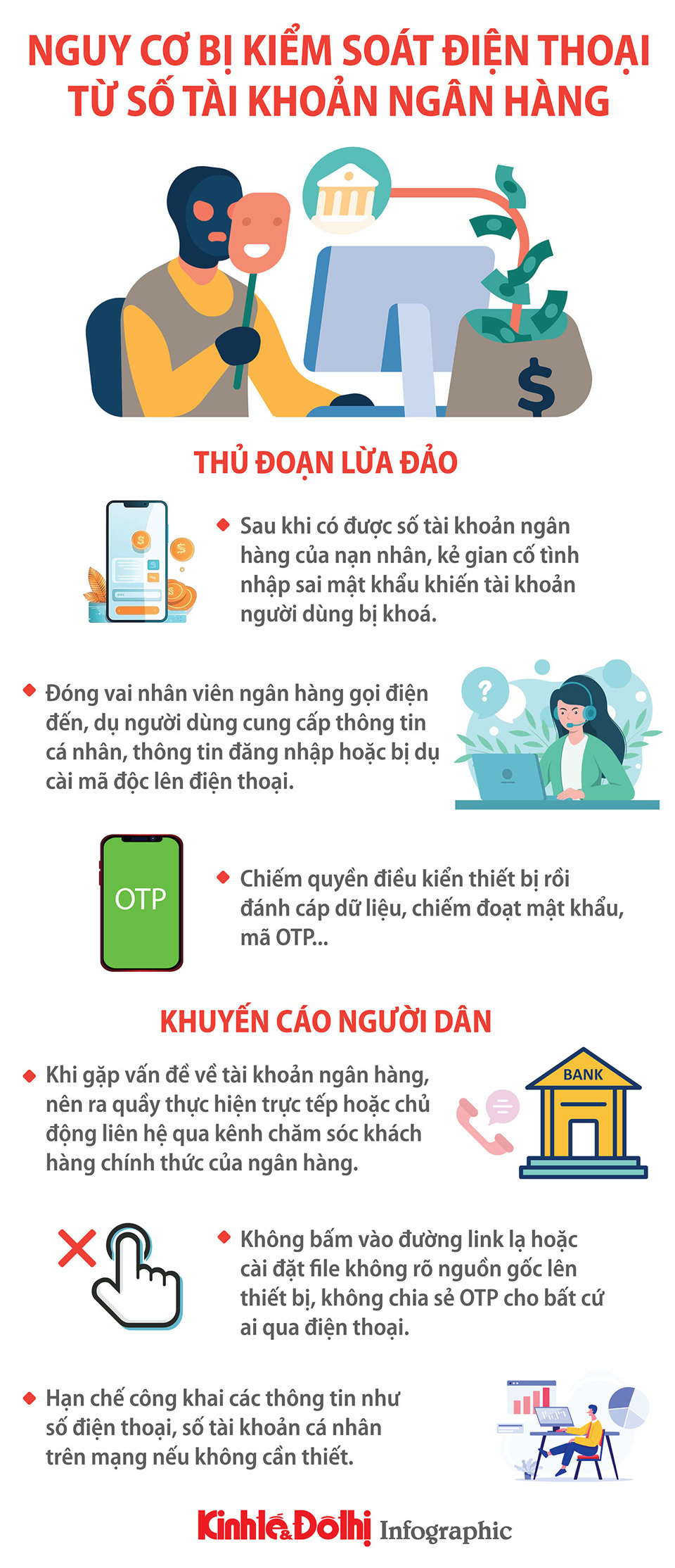 Nguy cơ bị kiểm soát điện thoại từ số tài khoản ngân hàng - Ảnh 1