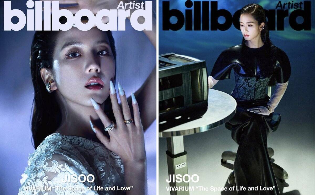 Hai trang bìa khác của Jisoo. Ảnh: Billboard Korea