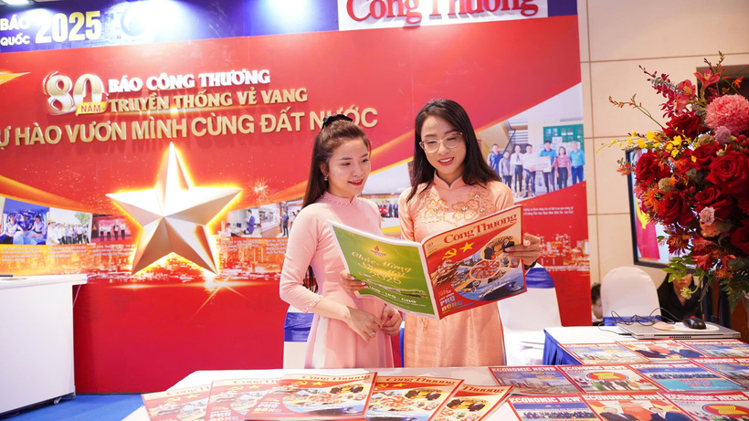 Gian trưng bày của Báo Công Thương tại Hội Báo toàn quốc năm 2025