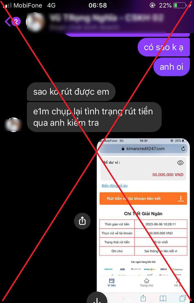 Lừa đảo vay tiền online. Ảnh: Mạnh Cường