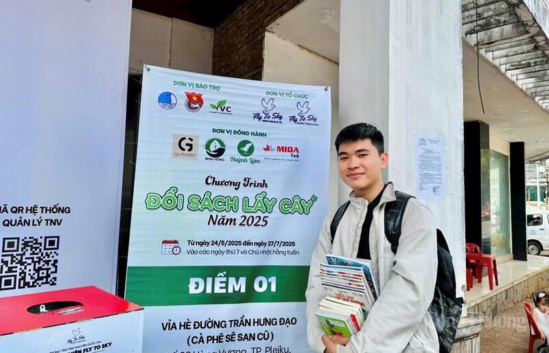 Điểm đổi sách lấy cây số 01 tại tỉnh Gia Lai