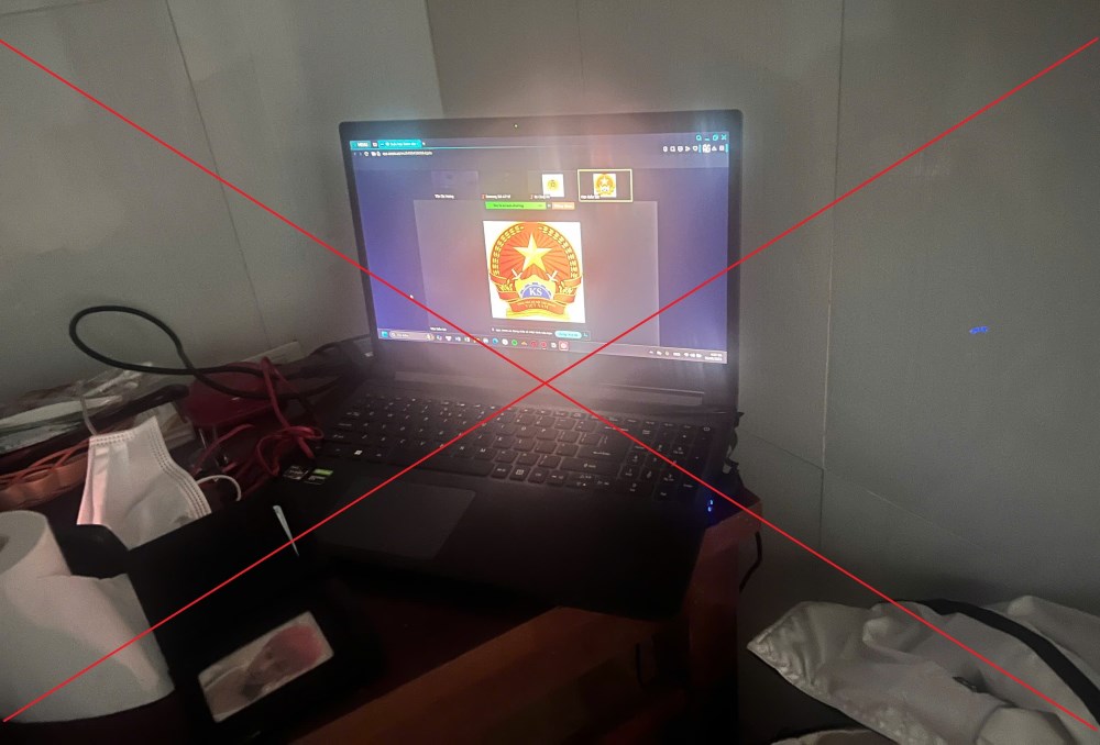 Giao diện màn hình mà các đối tượng giấu mặt sử dụng để liên lạc với nạn nhân nhằm giăng bẫy “bắt cóc online“. Ảnh: Công an TPHCM