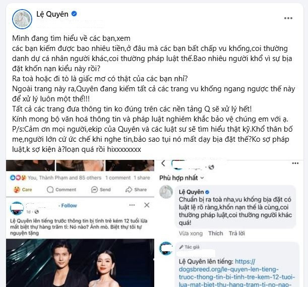Lệ Quyên bức xúc khi bị vu khống. le-quyen-1.jpg