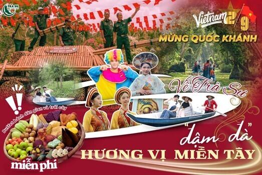 Buffet bánh dân gian, trái cây miễn phí suốt 4 ngày