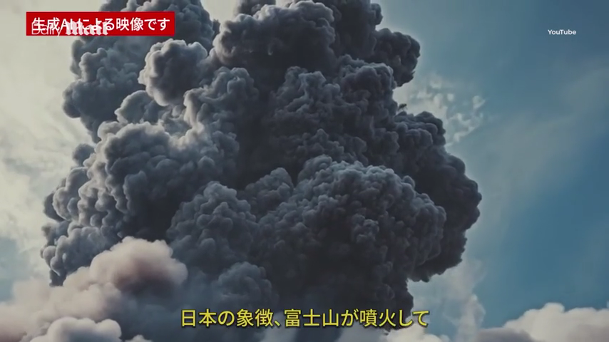 Video AI rúng động cảnh báo Tokyo có thể bị phủ kín khi Núi Fuji phun trào