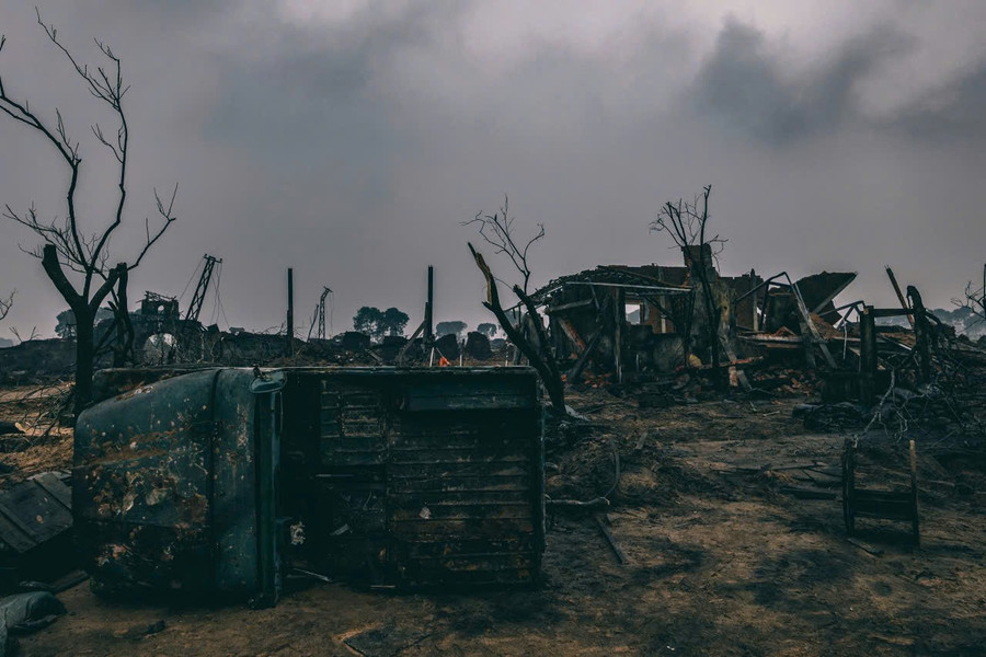 Phim trường 'Mưa đỏ' được đầu tư với quy mô rất lớn. Ảnh: Đoàn làm phim cung cấp. phim-truong-mua-do-hau-dong-may-3.jpg