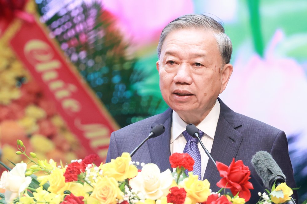 Tổng Bí thư Tô Lâm phát biểu chỉ đạo tại Đại hội. Ảnh: Hải Nguyễn