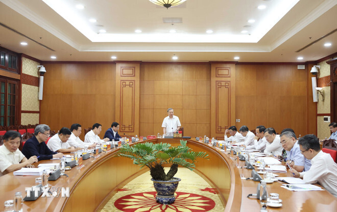 Quang cảnh buổi làm việc. Ảnh: TTXVN.