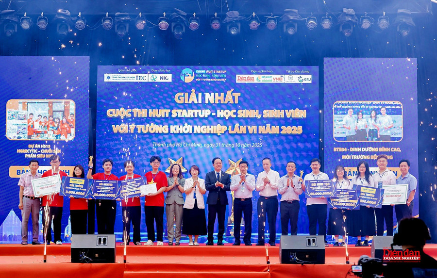 Lễ trao giải Cuộc thi HUIT Startup năm 2025.