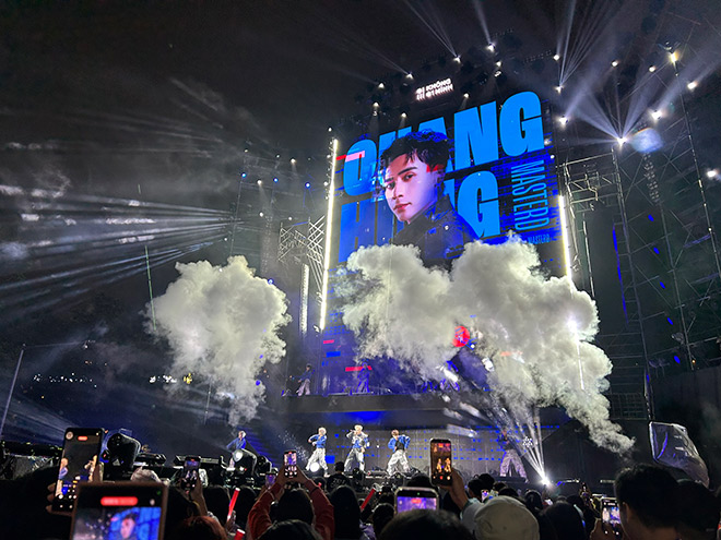 Quang Hùng MasterD được khán giả cổ vũ nhiệt tình. Ảnh: Quỳnh An