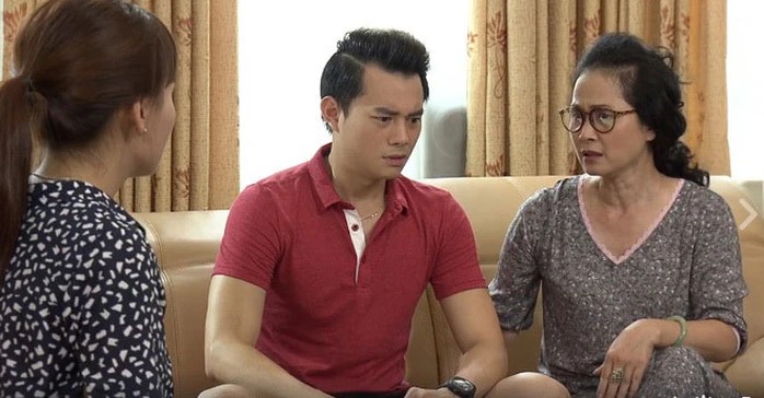 Diễn viên Anh Dũng trong phim “Sống chung với mẹ chồng“. Ảnh: Cắt từ video