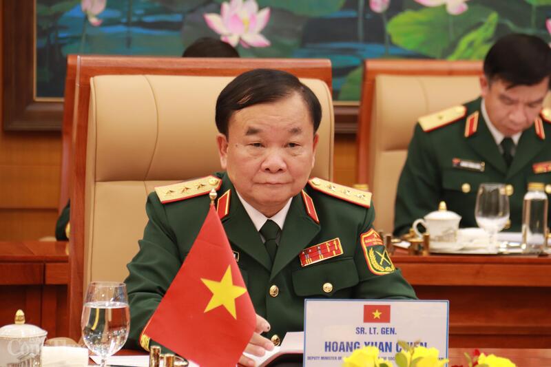 Thượng tướng Hoàng Xuân Chiến phát biểu tại sự kiện. Ảnh: Thanh Tuấn