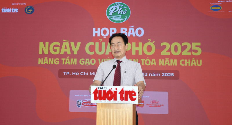 Ông Lã Quốc Khánh - Phó Chủ tịch thường trực kiểm Tổng Thư ký Hiệp hội Văn hoá Ẩm thực Việt Nam. Ảnh: Minh Khuê.