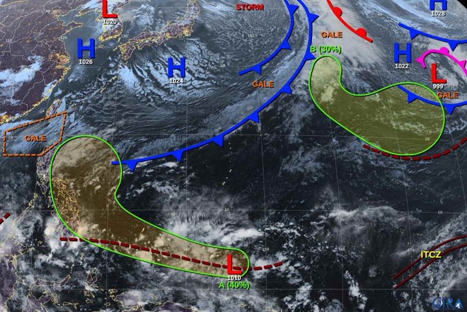 Dự báo thời tiết, khả năng xuất hiện áp thấp, bão cuối tháng 12