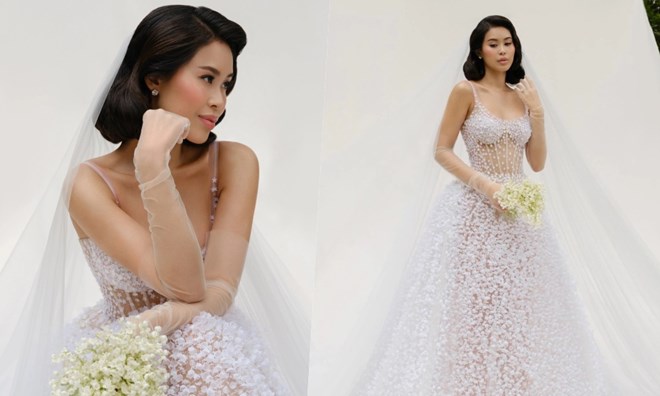 Con gái tỉ phú Johnathan Hạnh Nguyễn gây chú ý với váy kết hàng nghìn bông hoa