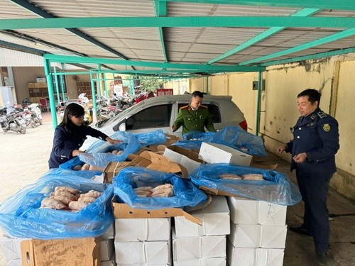 Công an Hà Nội thu giữ gần 2 tấn thực phẩm nhập lậu