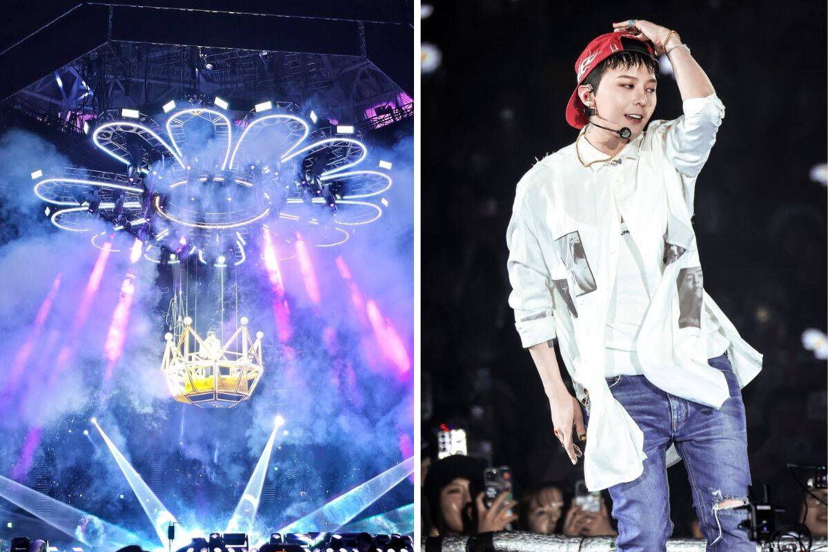 G-Dragon gây choáng ngợp với sân khấu hoàng tráng. Ảnh: Lotte