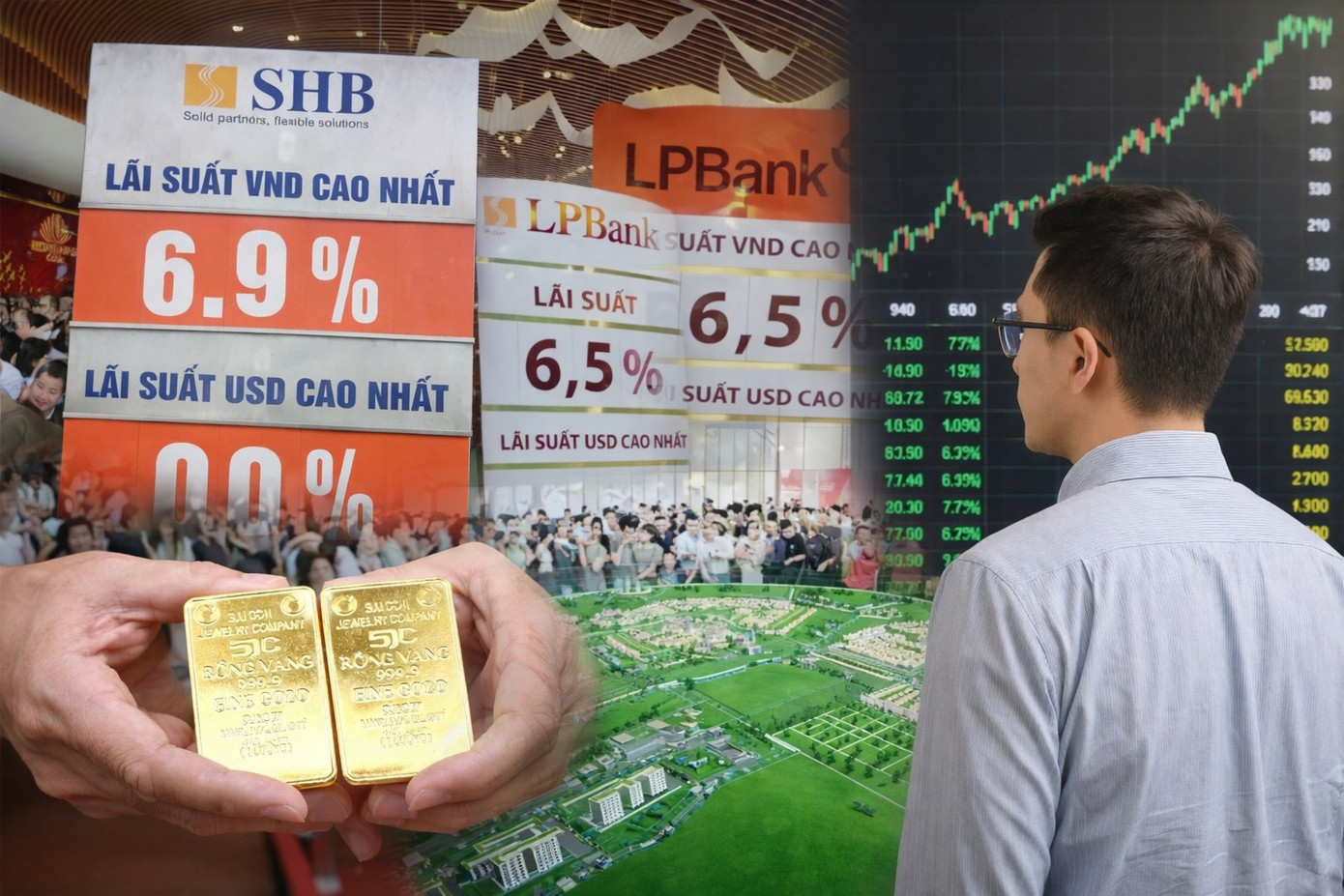 Dòng tiền sau Tết chảy vào vàng hay ngân hàng?- Ảnh 1.