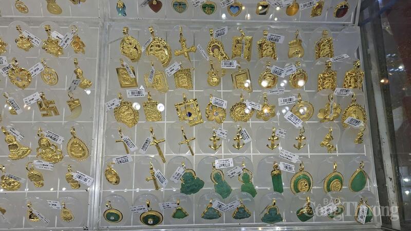 Các sản phẩm vàng trang sức.