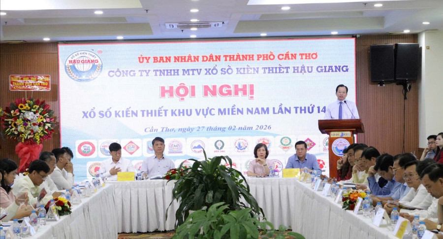 Quang cảnh Hội nghị Xổ số kiến thiết khu vực miền Nam lần thứ 140.