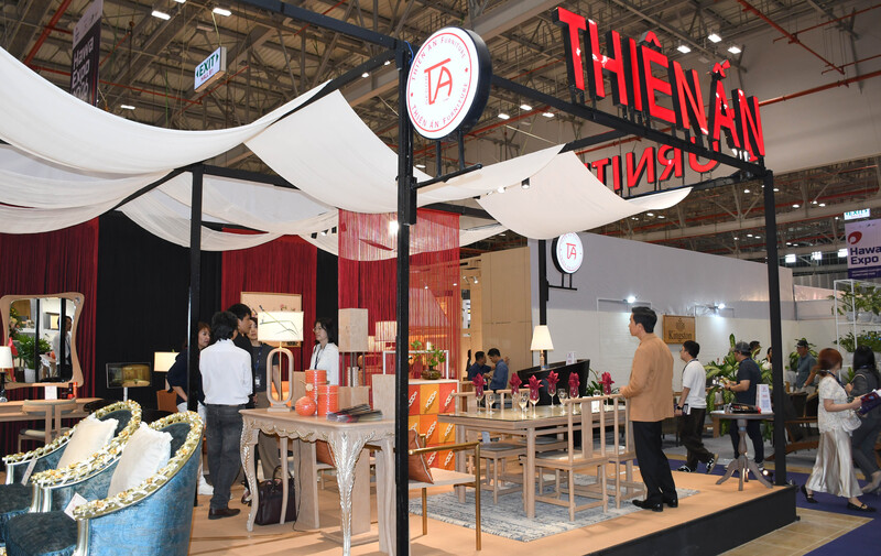 Hawa Expo 2026 thu hút hàng trăm gian hàng từ các nhà sản xuất nội - ngoại thất xuất khẩu uy tín hàng đầu của Việt Nam. Ảnh: Minh Khuê.