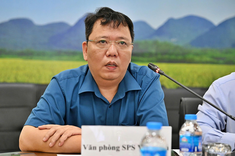 Ông Ngô Xuân Nam, Phó Giám đốc Văn phòng SPS Việt Nam chia sẻ tại hội nghị. Ảnh: Bảo Thắng