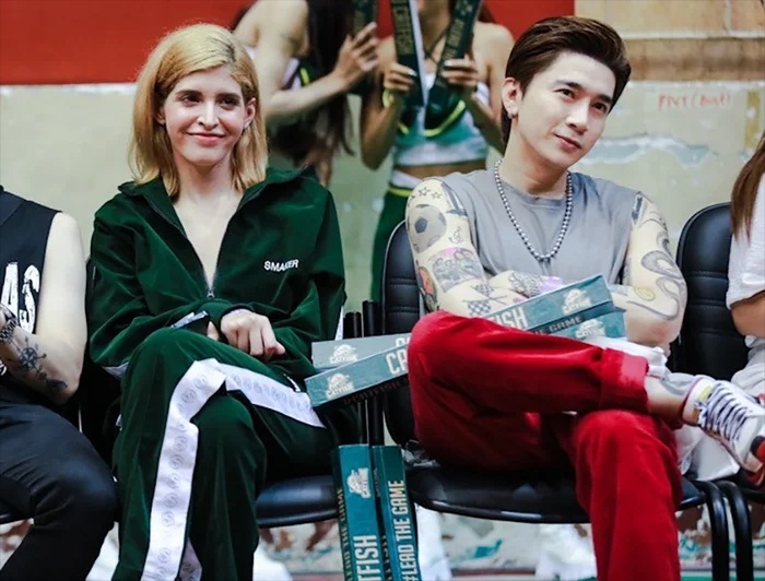 An Tây và Chi Dân cùng đi xem bóng rổ vào năm 2022. Ảnh IGNV