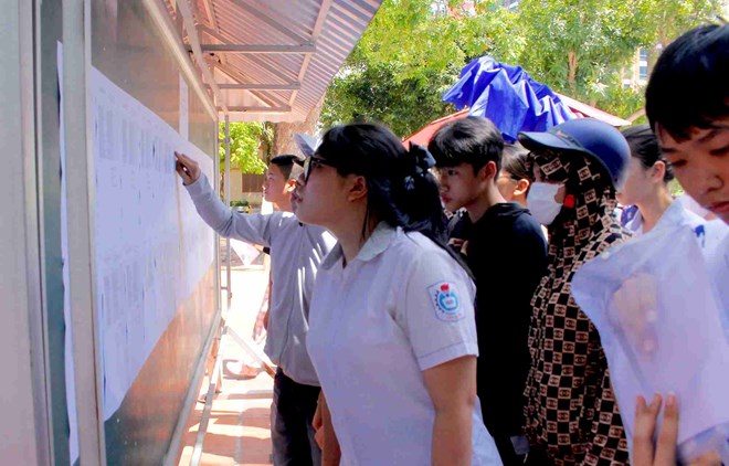 Học sinh tham dự kỳ thi tuyển sinh lớp 10 tại Hưng Yên. Ảnh: Mai Hương