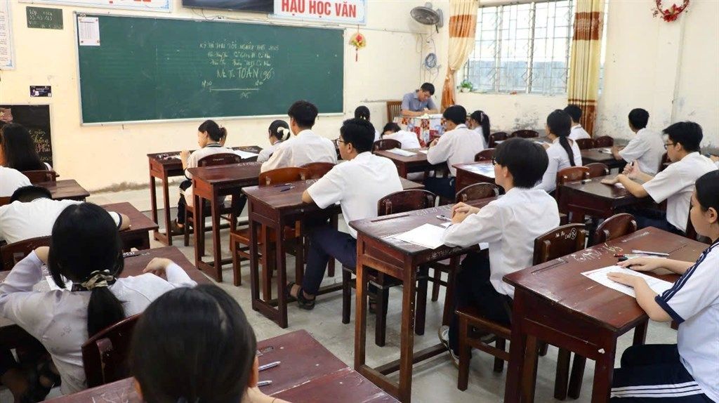Tháng 4.2026, Cà Mau tổ chức thi thử tốt nghiệp THPT năm 2026 như kỳ thi thật. Ảnh: Nhật Hồ.