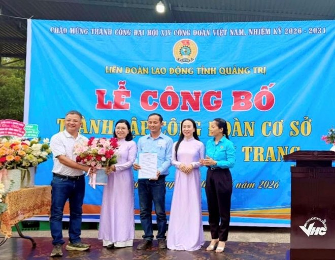 Thành lập Công đoàn cơ sở Công ty TNHH Linh Trang