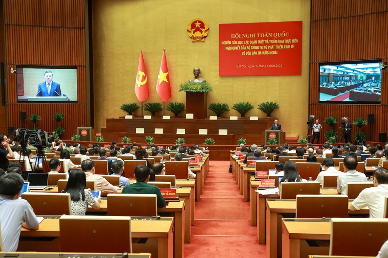 TỔNG THUẬT: Hội nghị toàn quốc quán triệt và triển khai Nghị quyết của Bộ Chính trị về phát triển kinh tế FDI- Ảnh 18.