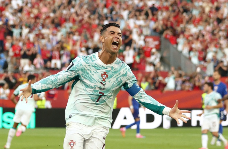 Ronaldo ghi 3 bàn tại World Cup 2026. Ảnh: AFP